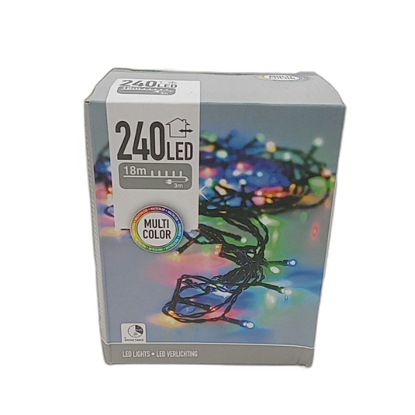 OUTDOOR LED STRING 240 MULTICOL