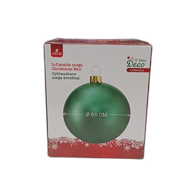 INFLATABLE CHRISTMAS BALL 65CM