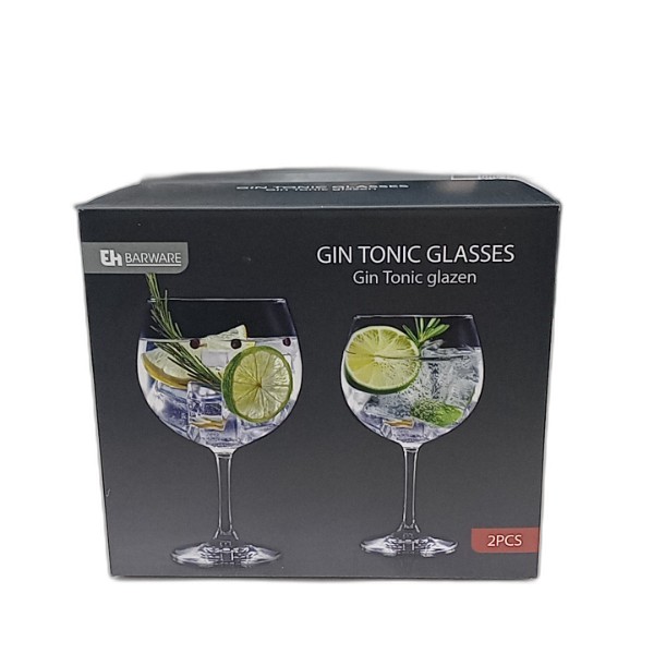 GIN-TONIC GLASSES 650ML 2PC
