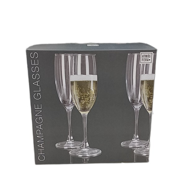 CHAMPAGNE GLASSES 190ML 6PC