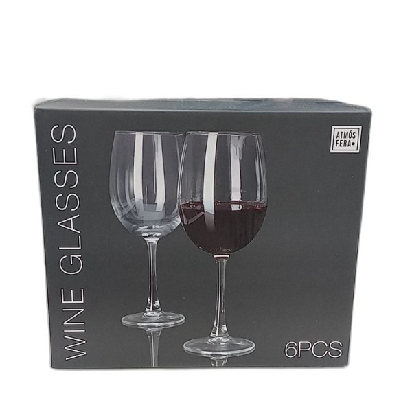 WINE GLASSES 465ML 6PC