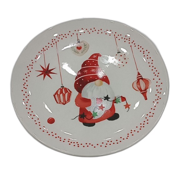 PORCELAIN PLATE 19X2CM ASSORTED