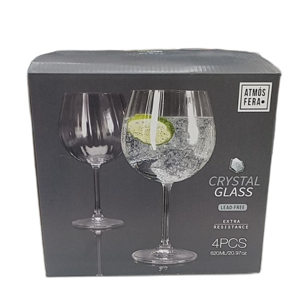 GIN-TONIC GLASSES 620ML 4PC