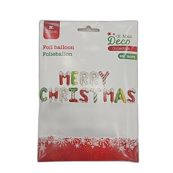 CHRISTMAS BALLOON LETTER BANNER