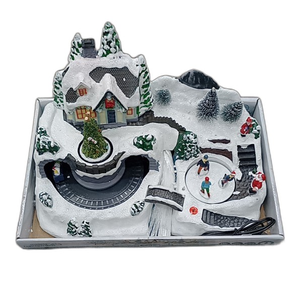 LED CHRISTMAS VILLAGE 37CM