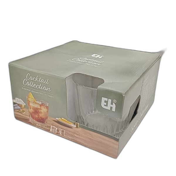 DRINKING GLASSES 340ML 4PC