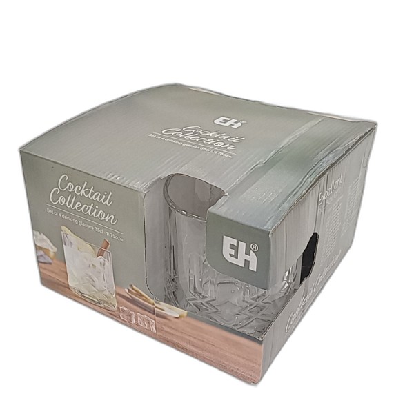 DRINKING GLASSES 350ML 4PC