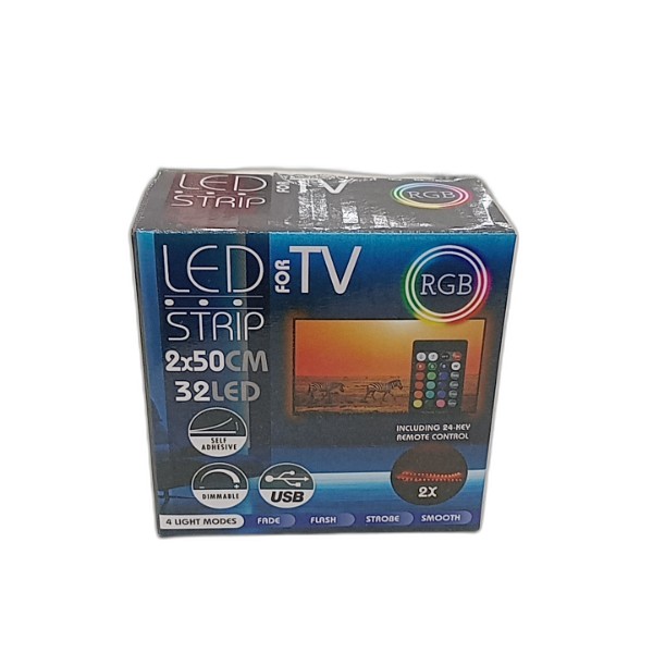 TV LED STRIP 2X0.5M MULTICOLOR