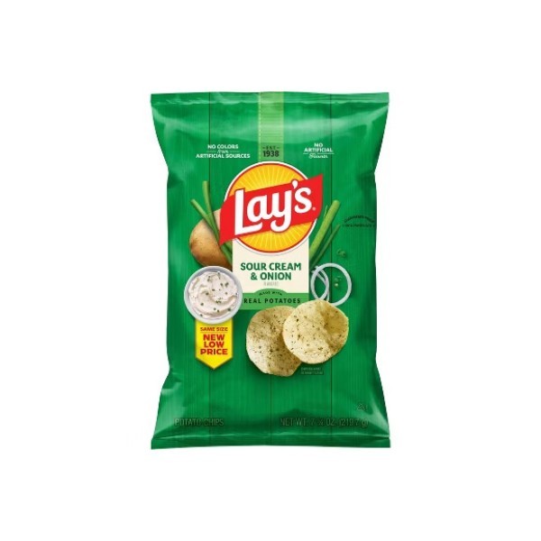 LAYS STAX CREAM-ONION CHIPS 42G
