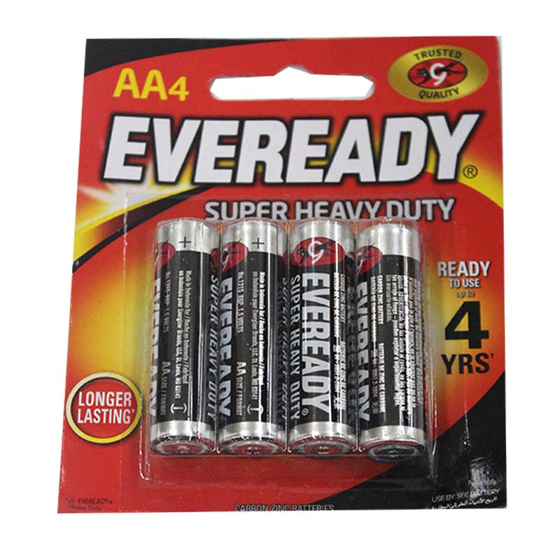 EVEREADY SUPER HD AA BATTERIES 4PK