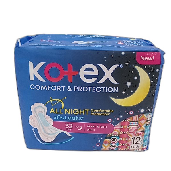 KOTEX PAD 32CM 12PCS  MAXI NIGH