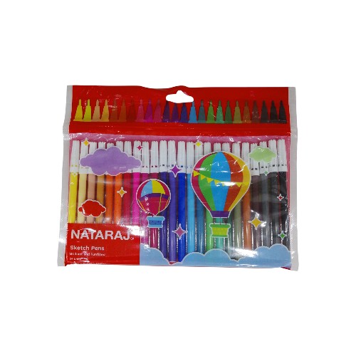 NATARAJ ROUND SKETCH PENS 24 COLOURS