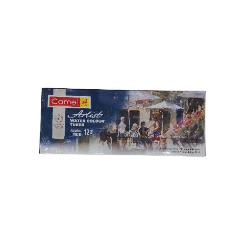 CAMEL ARTISTS' WATER COLOURS PACK OF 12 ASSORTED C