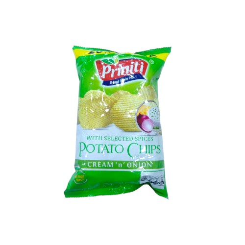 PRINITI CREAM ONION CHIPS 55G