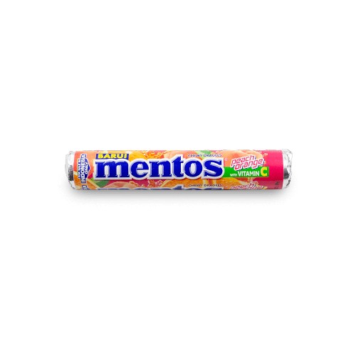 MENTOS ROLL PEACH ORANGE VIT C 29G