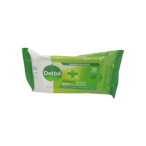 DETTOL WET WIPES ANTISEPTIC ORIGINAL 10 SHEETS