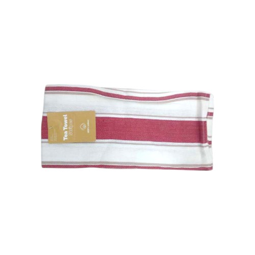 UBL TEA TOWELS STRIPE COTTON 4 PACK