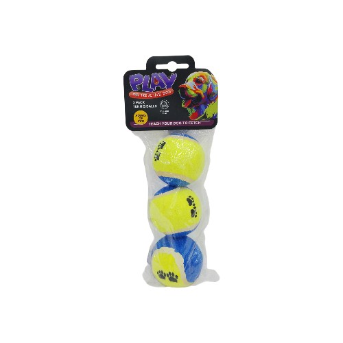 UBL PET TENNIS BALL PAWJUNGLE 3PK