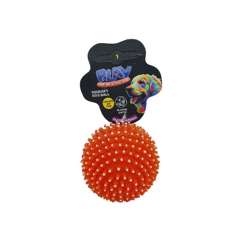 UBL PET BALL SQUEAKY AND SPIKY 8CM