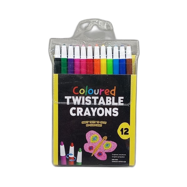UBL TWISTABLE CRAYONS BRIGHT COLORS 12 PACK