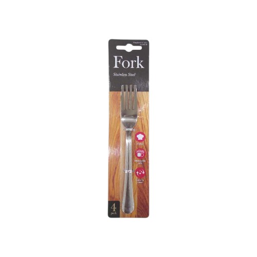 UBL STAINLESS STEEL FORKS 4 PACK