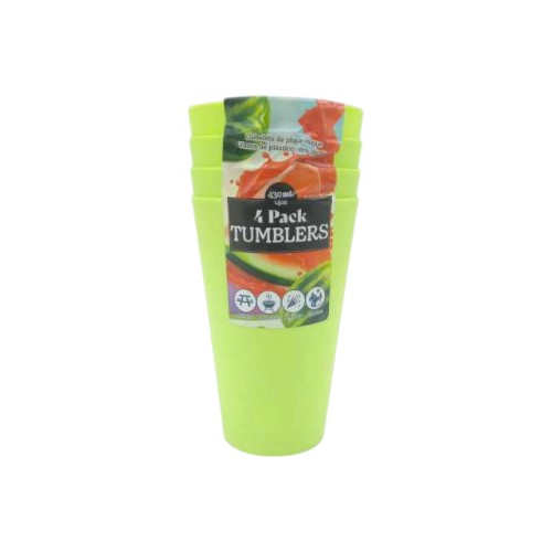 UBL PARTY TUMBLERS 4PK 3ASST