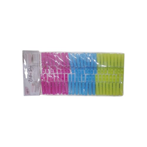 UBL PLASTIC CLOTHES PEGS 48 PACK