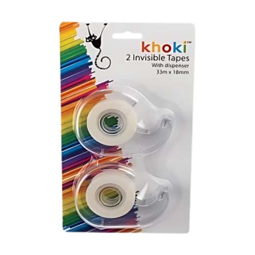 UBL STICKY TAPE INVISIBLE 2PK 33M