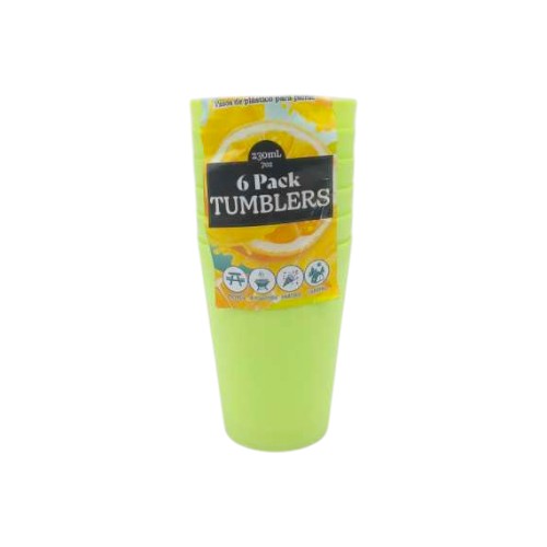 UBL TUMBLERS 6PK 3ASST COLS