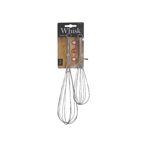UBL STAINLESS STEEL WHISK SET 2 PIECE