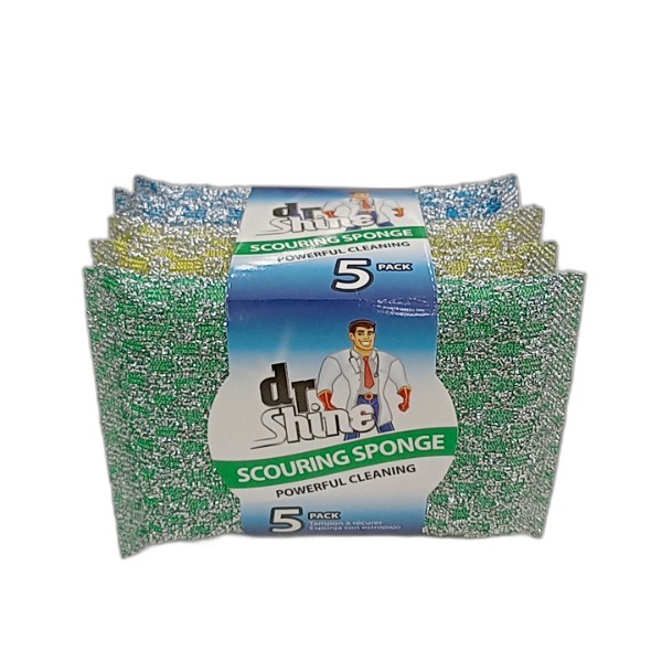 UBL SCOURING SPONGE METALLIC 5 PACK