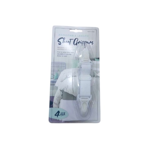 UBL BED SHEET CORNER GRIPPERS 4 PACK
