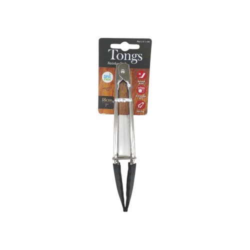 UBL SILICONE TIP TONGS 18CM