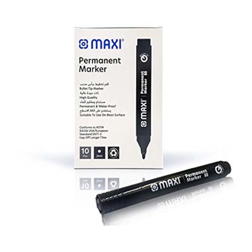 UBL PERMANENT MARKERS 10 PACK 2 COLORS