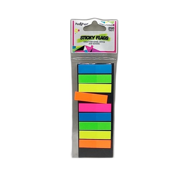 UBL STICK IT FLAGS NEON 250PK 2ASS
