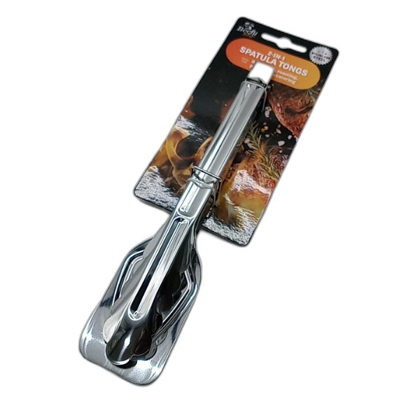 UBL BBQ 2-IN-1 SPATULA TONGS