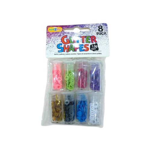 UBL GLITTER SHAPES 8 PACK 2 DESIGNS