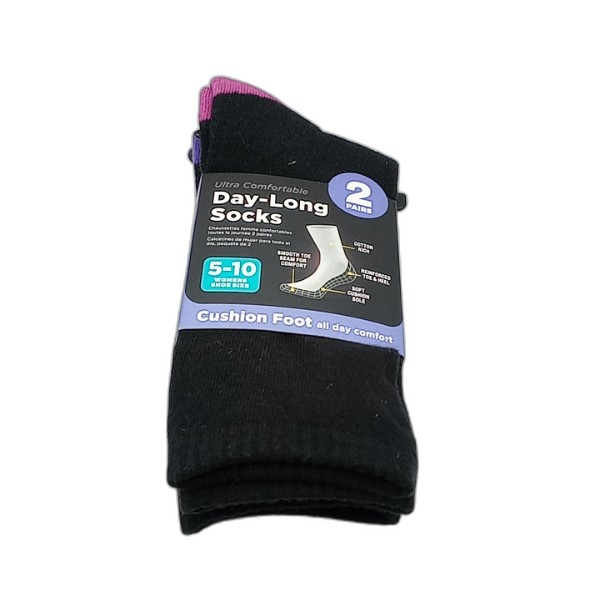 UBL LADIES DAY-LONG SOCKS 2 PAIRS-ASSORT