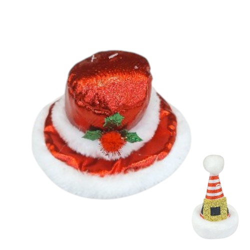 UBL CHRISTMAS CLIP ON HAT MEGA-MIX ASST