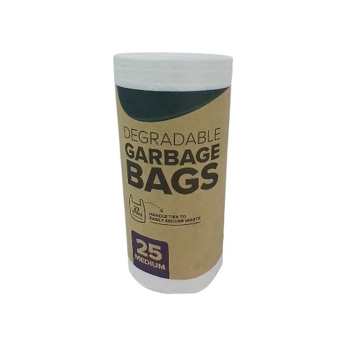 UBL DEGRADABLE BIN LINERS 27L 25 PACK