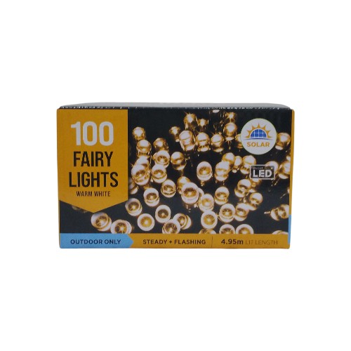 UBL SOLAR LED LIGHTS 100 WARM W