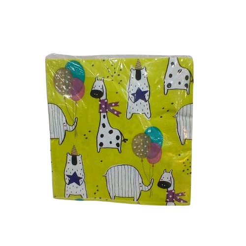 UBL PRINTED NAPKIN 33X33CM 2 PLY 20 PACK 6 ASSO YT