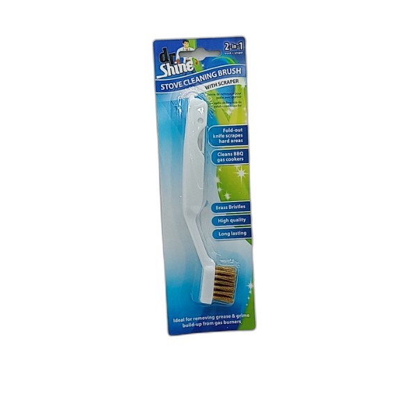 UBL STOVE CLEANING BRUSH W SCRAPER