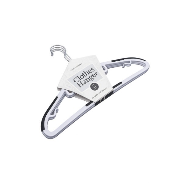 UBL COAT HANGERS ANTI-SLIP 3 PACK 45CM