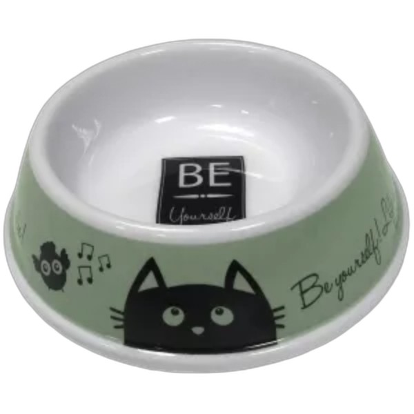 UBL CAT MELAMINE BOWL 200ML 2 COLORS