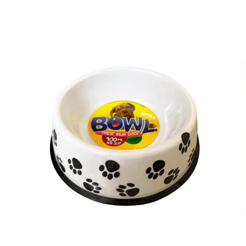 UBL DOG MELAMINE BOWL 400ML 2 COLORS