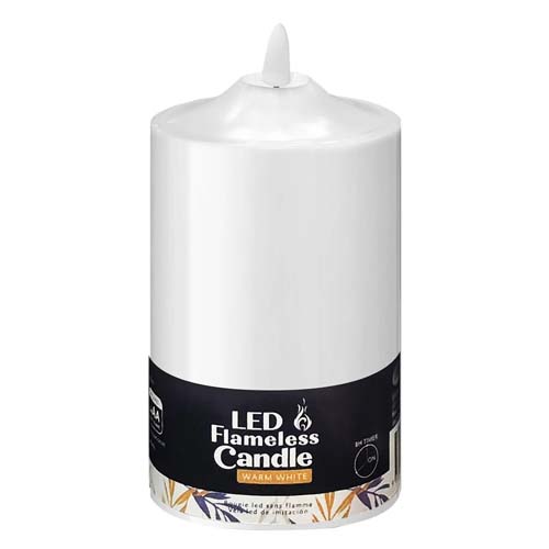 UBL LED FLAMELESS CANDLE 7.5X10CM