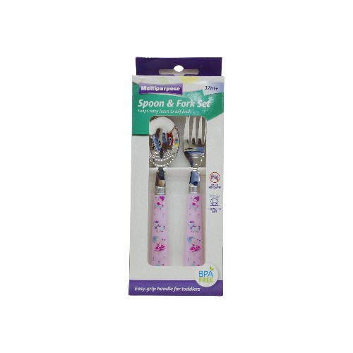 UBL TODDLER SPOON  FORK SET 2 DES