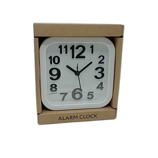 UBL ALARM CLOCK 12.5CM ASSORT COLORS