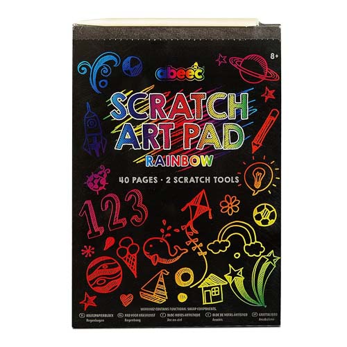 UBL RAINBOW SCRATCH PAPER A4 8PK